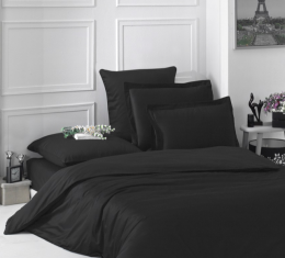 Комплект постельного белья Black satin (Black satin) фото 3