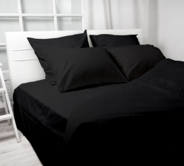 Комплект постельного белья Black satin (Black satin) фото 2